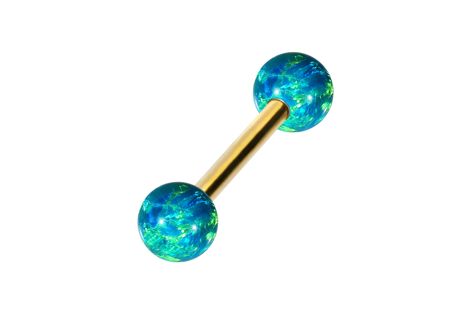 Chirurgenstahl Barbell Piercing SYNTHETISCHE OPALE